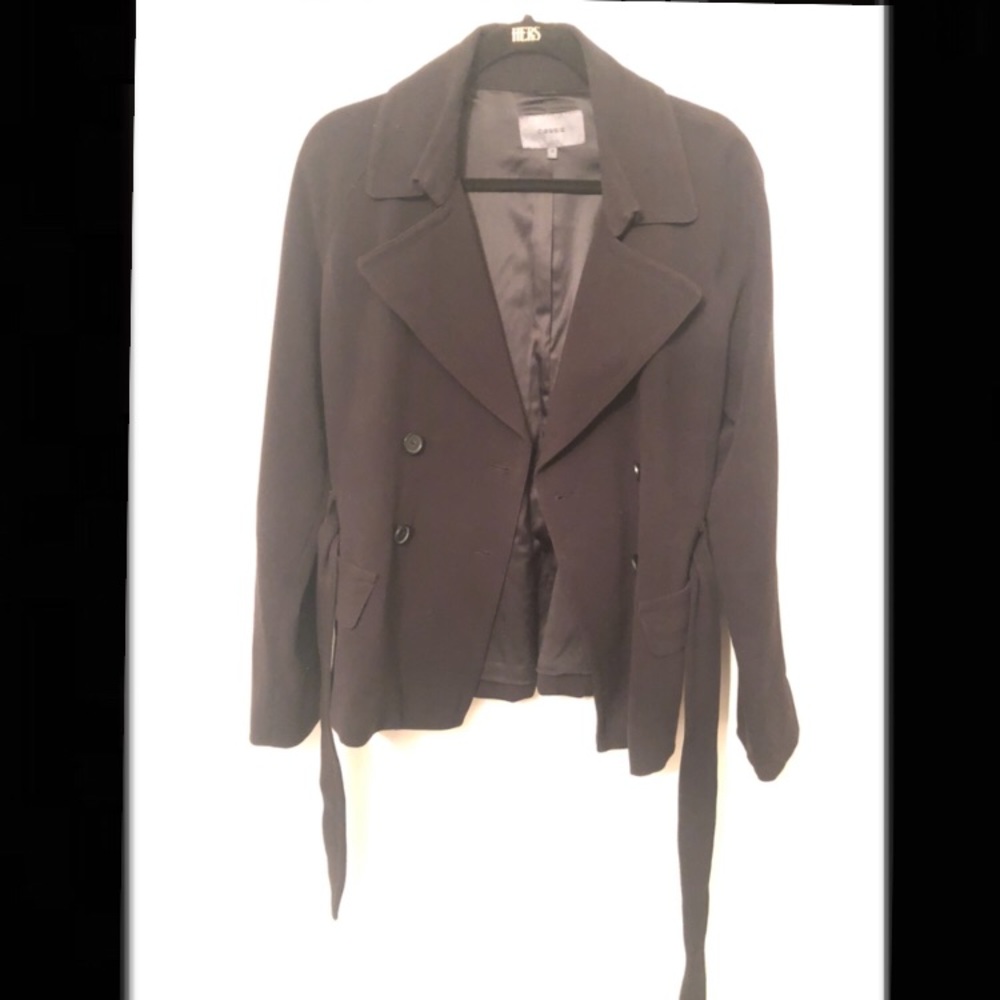 Cassis black button up coat